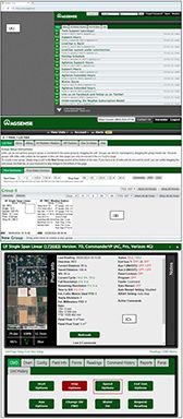 (A) Uploading a prescription map. (B) Selecting the file, uploading, and saving the prescription map. (C) Sending and enabling the prescription map for implementation. 