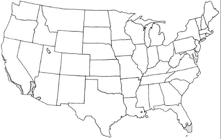 Figure 1. Shaded area represents potential planting range.
