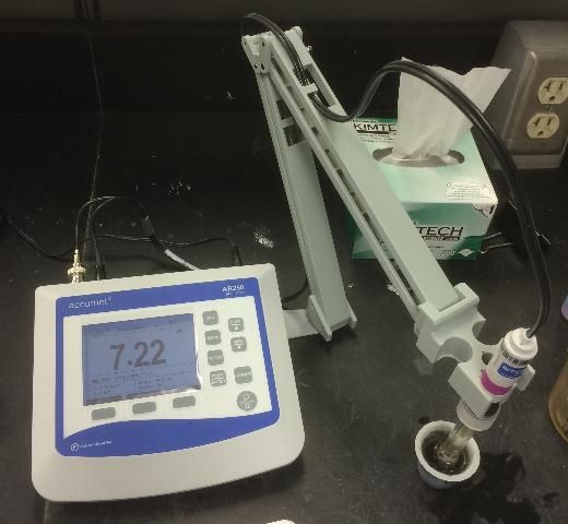 Figure 4. Measuring soil pH.