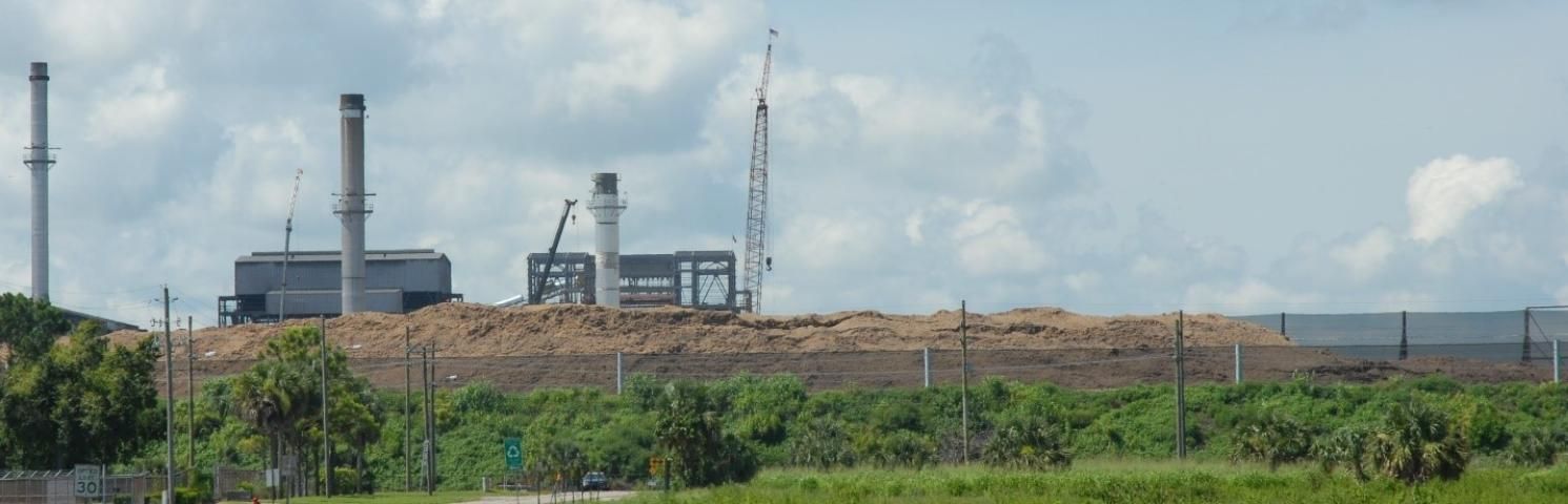 Figure 1. Pile of bagasse collected at the US Sugar processing plant in Clewiston, FL.